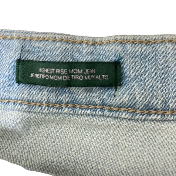 Wild Fable High Rise Distressed Mom Ankle Jeans Size 2 Light Wash - Picture 11 of 13